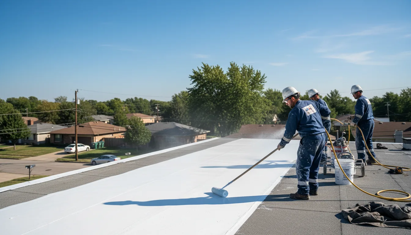 Commercial roof coating in Floyd, IA near me